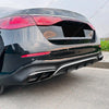 Mercedes E-Class AMG-Line Sedan Gloss Black Rear Exhaust Tip Cover