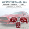Ford Mustang 2015-2023 Carbon Fiber Red Gear Shift Knob Cover