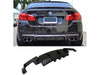 BMW F10 Gloss Black P Style Rear Bumper Diffuser (2011-2017)