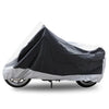 XXL 190T Rain Dust Motorcycle Cover Silver&Black Outdoor Waterproof UV Protector