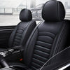 Chevy Silverado GMC Sierra Black PU Leather Front Seat Cover (2014-2023)