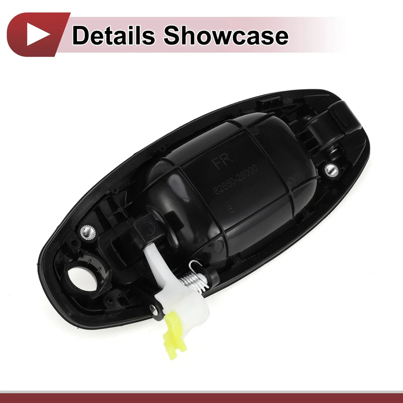 Hyundai Santa Fe Front Right Black Exterior Door Handle (2013-2018)