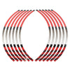 Kawasaki Ninja 1000 250 300 17" Rim Stripes Wheel Tape Decals Red (2011-2023)
