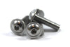 Motorrad / Ducati 10x Frontscheibe Schrauben Edelstahl + Gummi Muttern m4