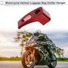 Rectangular Slot Aluminum Alloy Motorcycle Hanging Hook 1 Set Red 61mm