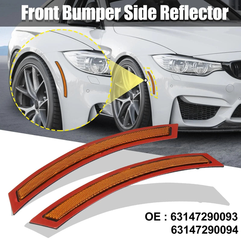 BMW F15 F85 Front Bumper Reflectors  Yellow (2014-2019)