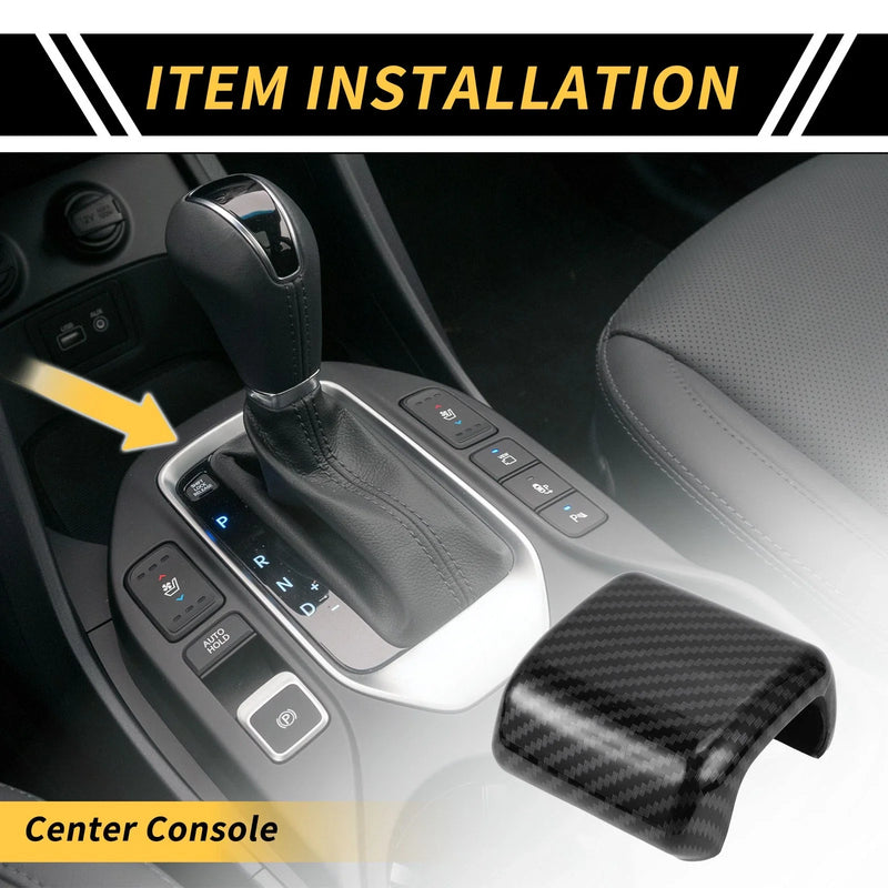 Toyota Tundra Carbon Fiber Pattern Gear Shift Knob Head Cover Trim (2022–2024)