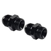 Black Aluminum AN8 Flare to 10AN ORB Male Fitting Adapters with O-Rings