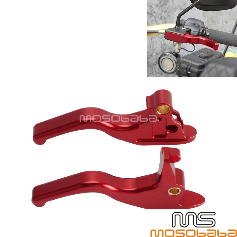 Harley Softail Slim FLSL FXBB Red Brake Clutch Hand Levers (2018-2023)