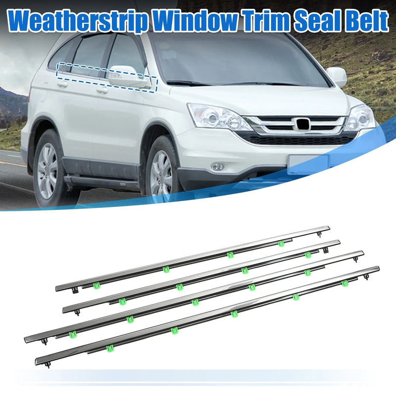 Honda CR-V 4pcs Weatherstrip Window Trim Seal (2007-2011)