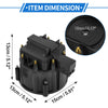 Chevy GM SBC BBC 305 327 350 396 Black with Rotor Distributor Cap Kit