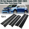 Honda CRV Door Trim Covers 6 x Black Window Pillar Posts (2007-2011)