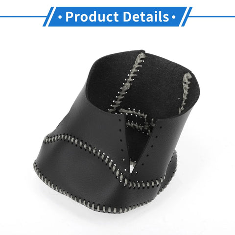 Nissan Rogue Gear Shift Knob Cover 2021-2024 Black Beige Faux Leather