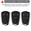 Cadillac XT5 CT6 ATS CTS SRX Alloy Leather Key Fob Cover (2015–2019)