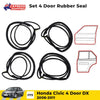Door Rubber Seal Weatherstrip F+R Set 4 Fits Honda Civic FD 4D Sedan 2006-11