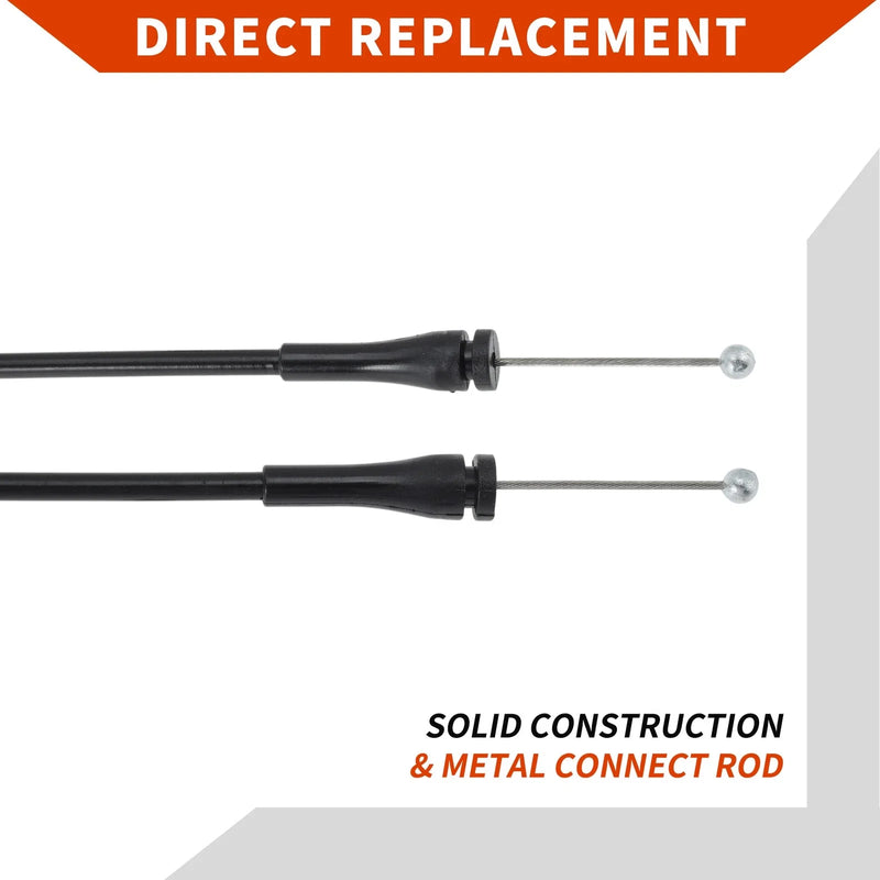 Ford E150 E250 E350 2 x Cargo Door Latch Release Cables (2000-2014)