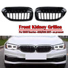 BMW G30 G38 520i 530i 540i Gloss Black Diamond Front Kidney Grille (2017-2020)