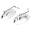 Make & Model 2 x 10mm Chrome Thread Oval Side Mirrors