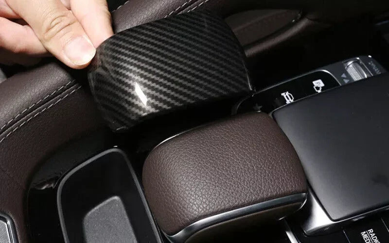 Benz GLE GLS Gear Shift Knob Decor Cover Trim Carbon Fiber (2020–2022)