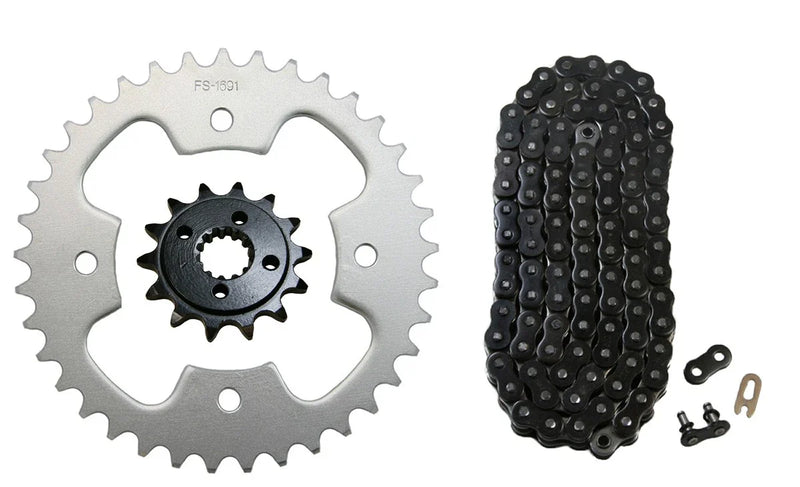 Black O-Ring Drive Chain 14/38 Sprockets Polaris Predator 500 (2005–2007)