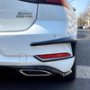 VW Golf 7.5 1 Pair Black Rear Bumper Fog Light Covers (2016-2019)