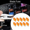 Car Boat Truck RV Motorcycle 10 Pcs Maxi Fuse 40A Blade Fuse Orange