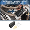 Harley-Davidson 4 Pin Headlight Waterproof Connector Plug 1 Set