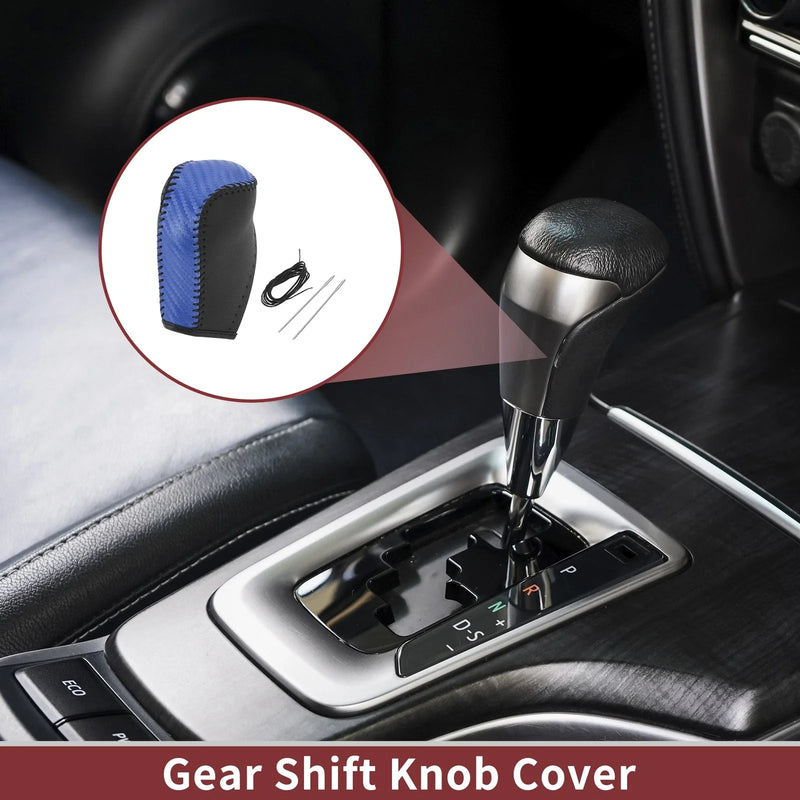 Toyota Corolla 1 Pc Gear Shift Knob Cover Blue Faux Leather (2014–2018)