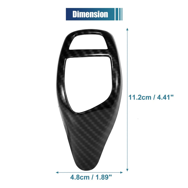 BMW X5 X6 ABS Gear Shift Knob Panel Cover - Carbon Fiber Pattern Sticker
