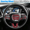 Dodge Charger Challenger 2015-2020 Red Steering Wheel Trim Set
