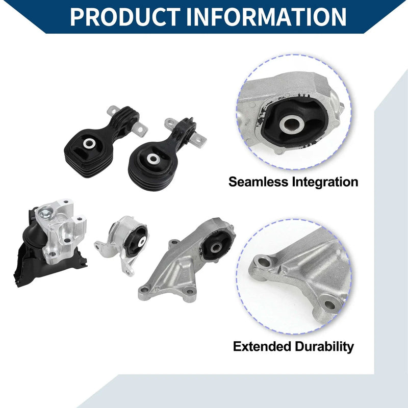 Honda CR-V 2.4L L4 Engine Motor Mount Set (2007-2011)