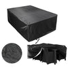 Patio Coffee Table & Chair Set Waterproof Outdoor Furniture Cover