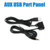 Car Dash Mount AUX Panel 150cm USB Extension Cable Adapter