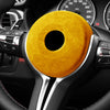 BMW M-Sport F20 F22 F30 F32 F10 Yellow Leather Steering Wheel Cover (2012-2019)
