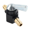 Motorcycle Inline Black 8mm On-Off Fuel Tap Gas Valve Petcock