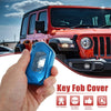 Jeep Wrangler JL TPU Blue 4 Button Car Remote Key Fob Cover (2018-2021)