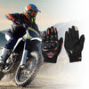 M Motorcycle Gloves Breathable Full Finger Nylon Outdoor Red 1Pair