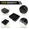 Chevy Silverado 1500 & GMC Black White Center Console Organizer Tray