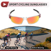 Make Model Motorcycle Riding Goggles Red Lens Transparent Frame Tri-acetel