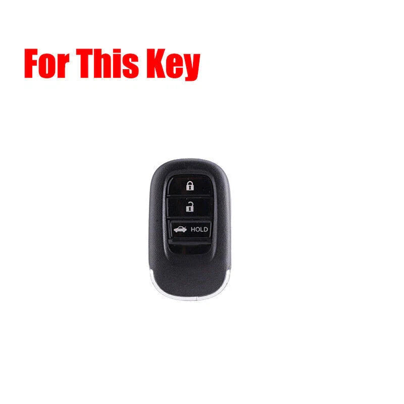 Honda Vezel Accord Civic Zinc Alloy Leather Car Remote Key Fob Case Cover