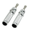 Universal Motorcycle Bike - Silver Folding Foot Pegs