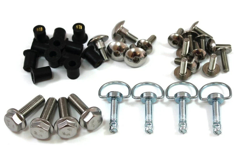 Honda Africa Twin Dzus Stainless Fairing Bolts (1988–1992)