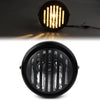 Harley Sportster 6.5" Black Motorcycle Grill Headlight