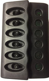 6 Switch Panel with Auto Blade Fuses, Backlit, Waterproof, High Quality