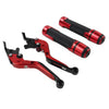 Yamaha XMAX 125 / 300 Red Extendable Brake Clutch Lever Grip Set (2017-2023)