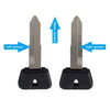 YAMAHA SVS400 XJR1200 FJR1300 R1 R6 FZ1 FZ6 FZ8 Uncut Blade Blank Key