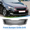 Kia Optima (2014-2015) Black Chrome Silver Tone Front Upper Bumper Grille