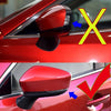 Mazda 6 Red Left Driver Side Door Wing Mirror Cover Cap Shell (2018–2022)