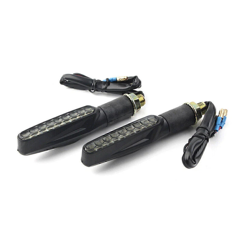 Honda Harley Yamaha 9 x LED Universal Motorcycle Turn Signal Lights Amber