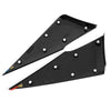 Toyota Prius Black Rear Quarter Triangle Moldings Covers (2016-2022)